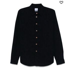 Paul Smith 100% Cotton Corduroy Black Button-Up Shirt Size Medium